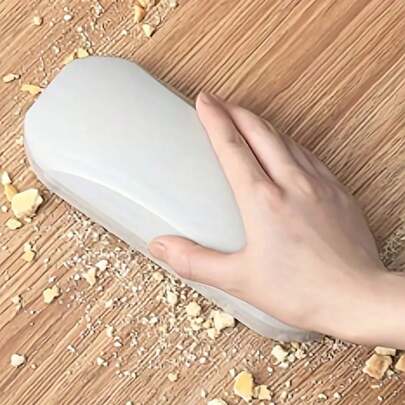 1pc Multipurpose Reusable Cleaning Brush, Handheld Vacuum Cleaner, Home Bedding Sofa Lint Remover, Pet Hair Remover, Clothes Lint Cleaner Tool With Handle And Dual Wheels, Requires Simple Assembly, Refer To Video For Usage Instructions