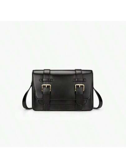 ECOSUSI Jane Messenger Bag,Women's PU Leather Shoulder Bag