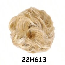Synthetic Messy Hair Piece Daily Use Chignon Scrunchies Fake Elastic Hairpiece Blonde Brown Donut Bun For Women