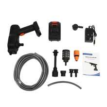 Handheld Portable Cordless Car High Pressure Washer Jet Water Wash Clean Tool - Black - View 2