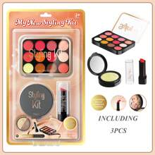 3/10/12pcs Girls Pretend Makeup Toys Beauty Salon Set, Realistic Lipstick Eyeshadow Vanity Playset, Suitable For 4-8 Years Old Girl, Fashion Makeup Party Gift For Kids Christmas Birthday (No Real Cosmetics)