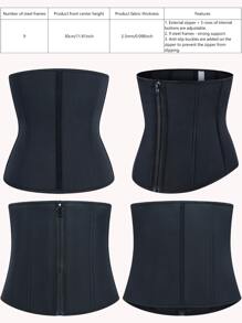 Gaine amincissante grande taille pour femmes - Gaine sculptante corps avec 9 baleines en acier, top de maintien sport