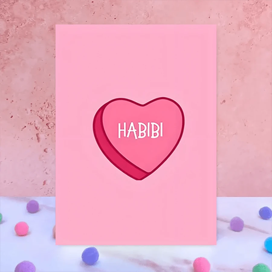 1pc Valentine's Day Greeting Card With Envelope, Paper Card, Suitable For Everyone, Romantic Gift For Husband, Wife, Boyfriend, Girlfriend - Versatile Choice To Express Love, Size: 6.3*4.33 Inches, Includes Envelope - Multicolor - View 1