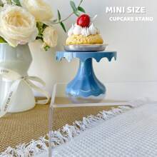 1 件 4.7 英寸塑料甜点桌展示套装、蛋糕架、纸杯蛋糕托、托盘,适用于生日派对、婚礼、新娘或婴儿送礼会的多功能设计,易于组装, - Mini Size - 查看 11