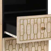 优雅实木浴室柜 360 厘米收纳解决方案，适用于浴室必需品家居浴室装饰浴室收纳夏季浴室配件家具