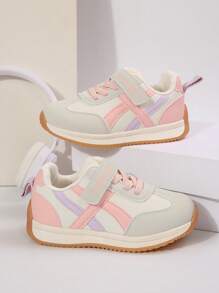 Calçados esportivos para meninas, calçados para caminhada infantil, tênis casuais infantis, sapatos versáteis antiderrapantes de princesa, adequados para todas as estações