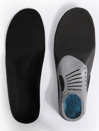 1 Pair Of Footbed Insoles Gel Comfort Insoles Sports Running Insoles Men's And Women's Insoles