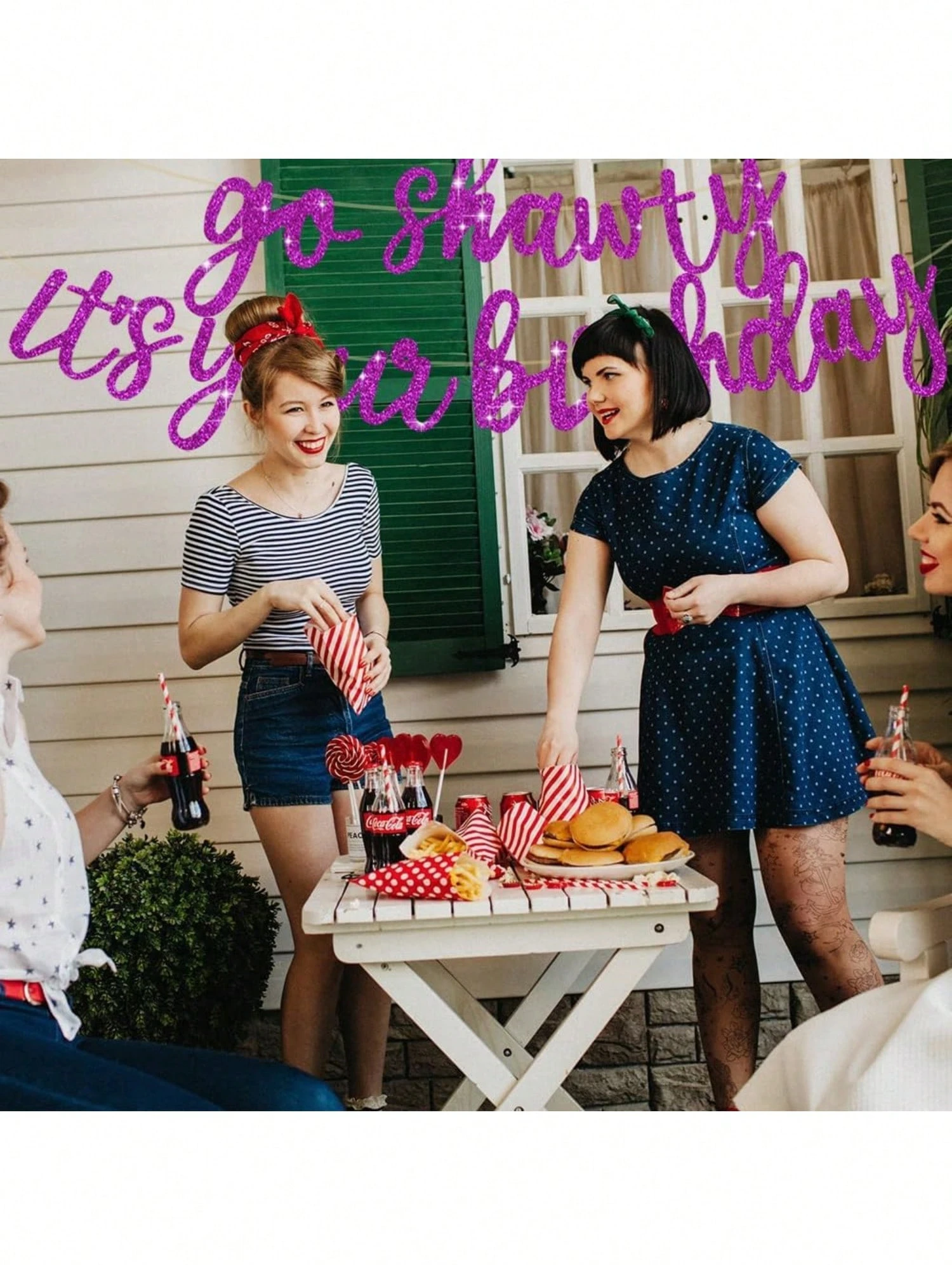 Go Shawty It's Your Birthday Banner – Schillernd, Vorbespannt, Hip-Hop Geburtstagsdeko Für Erwachsene