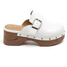 Fashionable Versatile Minimalist Thick Sole Platform Loafers - White - View 3