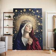 Vibrant Landscape Canvas Wall Art Our Lady Of The Stars, A Realistic  Poster Canvas Wall Art HD Print Modern Home Office Living Room Bedroom Decor Frame Ready To Hang