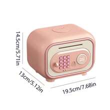 Cartoon Piggy Bank Automatic Roll Coin Large Capacity Safe Fingerprint Password Unlock Multi-Function Electric Piggy Bank Toy - Multicolor - View 10