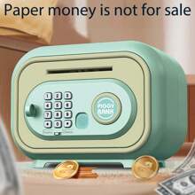 Cartoon Piggy Bank Automatic Roll Coin Large Capacity Safe Fingerprint Password Unlock Multi-Function Electric Piggy Bank Toy - Multicolor - View 6