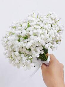 9Pcs Pack Of Artificial Baby's Breath, Exquisite And Realistic Baby's Breath Artificial Flowers, Artificial Flowers, Artificial Baby's Breath, Can Be Used For Home Decoration, Wedding Decoration, Bride's Bouquet, And Other Artificial Flowers To Match Flowers. Valentines