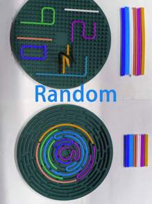 Sensory Activity Board Silicone Sensory Invention Board Stress Anxiety Relief Invention Board Motor Skills Board (Silicone Strips Random Colours) - Multicolor - View 17