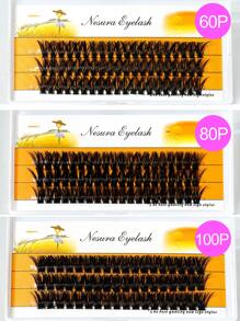3 Pairs Natural Looking Mink Lashes, Waterproof, 3D Curled & Voluminous, DIY False Eyelashes For Light To Full Makeup, Suitable For Daily Use Or Events