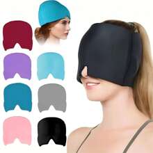 1pc Hot & Cold Therapy Gel Headwrap - Reusable Gel Ice Pack Headcover For Cold Or Hot Compress, Fits All Ages,School,Back To School,Travel,Travel Essentials,Home Essentials,Eye Mask,Sleep Mask - Multicolor - View 1