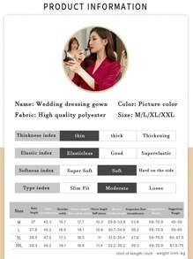 A Dressing Gown For Ladies Multi-Colored Wedding Bridesmaid Nightgown For Brides Dress For Girlfriends Party Embroidered Bathrobe For Brides Bathrobe For Weddings Party Wedding Supplies For Outdoor Weddings Holiday Party Supplies Home Bathroom Decor Summer, Fall