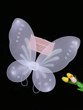 1pc Angel Fairy Butterfly Wings For Masquerade, Nightclub Performance, Party Costume