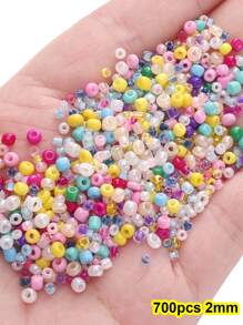700/4200pcs 2mm Glass Seed Beads Mixed Color Series- Perfect For DIY Bracelets, Necklaces & Phone Charms Crafting Kit - Color Mixing - View 6