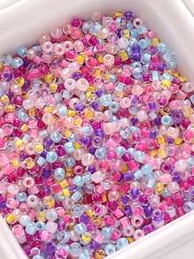 700/4200pcs 2mm Glass Seed Beads Mixed Color Series- Perfect For DIY Bracelets, Necklaces & Phone Charms Crafting Kit - Color Mixing - View 4
