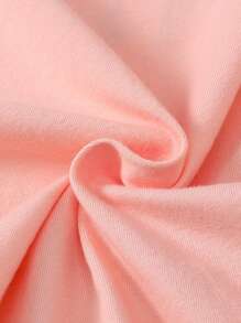 可爱彩色兔子印花橙色婴儿连体衣，萌萌粉色婴儿连体衣，送给宝宝的完美礼物