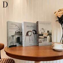 3pcs Folding Fake Book Ornament, Creative English Text Faux Book Decorative Display Prop, Professional Packaging Best Gifts Birthday Graduation