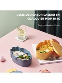 Carrot Shaped Lunch Box - Microwave Safe Bento Box To Keep Food Fresh For Students And Office Workers - Blue - View 7