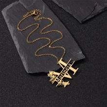 1 Custom Name Necklace With Capital Initials Pendant,