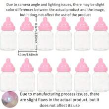 12 件 3.5 英寸婴儿奶瓶沐浴礼品迷你塑料糖果瓶透明塑料婴儿奶瓶婴儿沐浴迷你婴儿奶瓶奶瓶糖果盒婴儿沐浴用品礼物 - 多色 - 查看 13