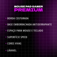 Mouse Pad Mapa Antiderrapante Diversas Estampas 70x35 cm M01