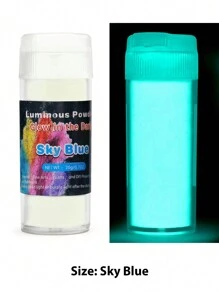 1pc/20g Luminous Powder Resin Pigment DIY Epoxy Resin Mold Nail Art Glitter Powder Glow In The Dark Jewelry Making Supplies - Multicolor - View 19