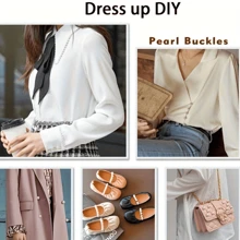 10/20 Stücke Knöpfe ohne Nähen, Faux Perlmutt Druckknöpfe, schwarz & weiß, vielseitige Brosche DIY Dekoration, ohne Nähen erforderlich