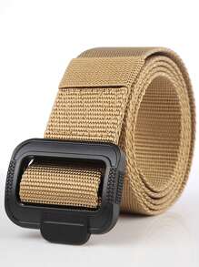 Men's Belt Imitation Nylon Tactical Belt Casual Versatile Metal Buckle Belt Outdoor Sports Canvas Belt Paired With Jeans Belt Fall, Autumn, Halloween Autumn-Winter Accessories,Suitable For Teens, Youth,Men,Casual, Outdoor, Athletic, Vacation, Graduation Gifts, Birthday, Daily Wear - Multicolor - View 11