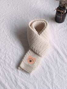 Children's Knitted Scarf For Autumn/Winter, Warm Korean Style Knitted Scarf For Boys & Girls, Baby Neck Warmer - Multicolor - View 27