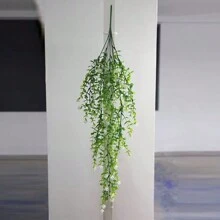 1 bó hoa giả trang trí DIY mô phỏng chân thực, chống tia UV, thích hợp cho hành lang nhà, vườn, sân, bàn ăn, phòng khách, trang trí tiệc cưới, hoa giả trang trí, cây giả - trắng - Xem 6