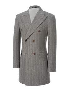 男士正装商务黑白风衣，双排扣，防风，保暖，休闲，简约，修身，时尚，派对，旅行，燕尾服，婚礼