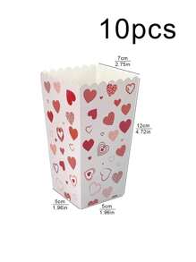 5 szt./10 szt. pojemników na popcorn, uchwyty na przekąski popcorn, torebki na popcorn, odpowiednie na imprezy i do kina, dekoracja urodzinowa na karnawał