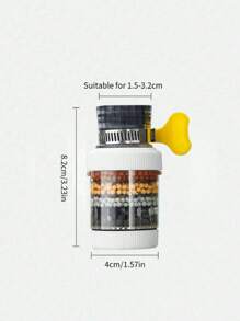 Filtro de agua de grifo, sistema de filtración montado en el grifo de cocina y baño, filtro de carbón activado que elimina el cloro, los fluoruros, los metales pesados y el agua dura para uso doméstico - Multicolor - Ver 5