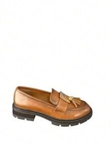 WOMEN LOAFERS SIMPLE FASHIONABLE DAILY CASUAL - Camel - View 2