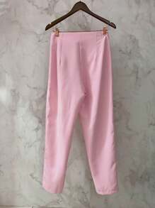 Sullyn_modas High Waist Pants - Rosa Pálido - Ver 7