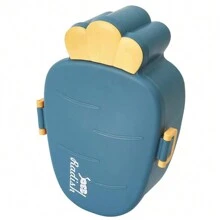 Carrot Shaped Lunch Box - Microwave Safe Bento Box To Keep Food Fresh For Students And Office Workers - Blue - View 1