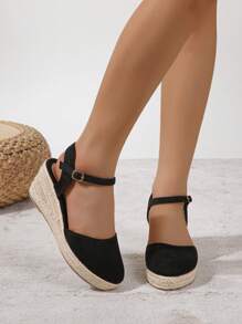 New Fashionable Casual/Vacation Style Versatile Comfortable Rope Bottom Women's Wedge & Platform Slip-On Shoes