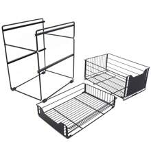 Under Kitchen Sink Shelf Storage Bathroom Cupboard Rack Cabinet Organiser Holder - 1 - View 10