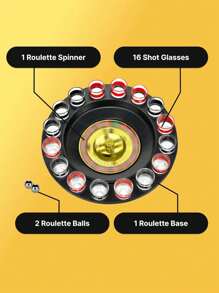 Spin Roulette Game Set, Party Games Spin Wheel, Fun Entertaining Toys To Liven Up The Atmosphere - Multicolor - View 2