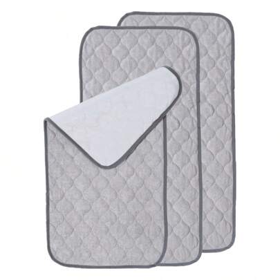 3片装 35*65厘米婴儿尿布更换垫，防水内衬柔软可水洗便携式尿布垫，新生儿男女宝宝必备，婴儿旅行必备