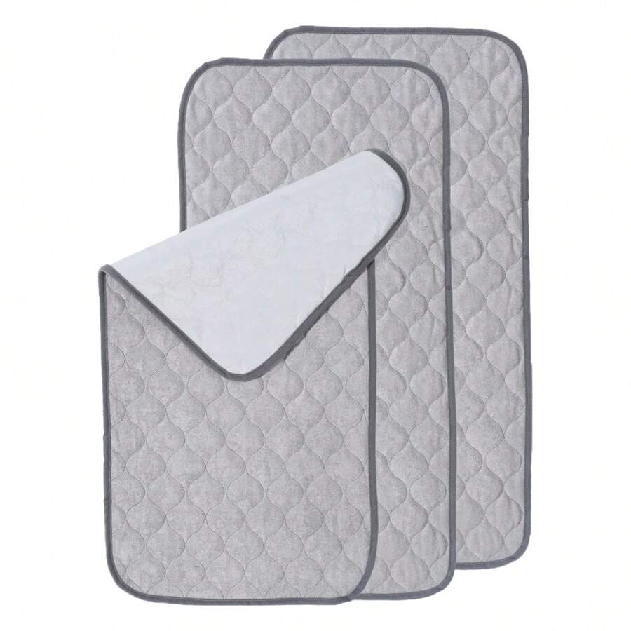 3 Packs Washable Baby Changing Mats, Waterproof Liner Soft Reusable Diaper Liners, Portable Travel Changing Pads For Newborn Boys & Girls, 35*65cm - Multicolor - View 1