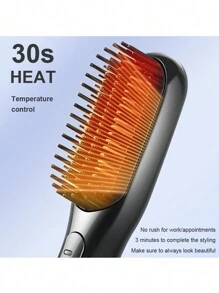 3 合 1 吹风机刷和直发器刷，强力陶瓷电气石离子热风刷，3 种热量/2 种速度设置，一步式吹风机和造型器，适合所有发质（英国） - 英規插(220-240V) - 查看 5