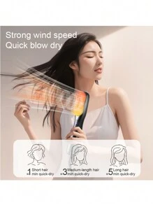 3 合 1 吹风机刷和直发器刷，强力陶瓷电气石离子热风刷，3 种热量/2 种速度设置，一步式吹风机和造型器，适合所有发质（英国） - 英規插(220-240V) - 查看 7