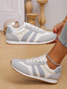 scarpi sportivi casual leggere e traspiranti per adolescenti, scarpe con suola morbida e platform, versatili scarpi sportivi sportive, nuove scarpe casual sportive traspiranti per primavera/autunno, con suola morbida antiscivolo