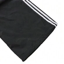 Adidas Originals 2024 女士 3S 梭织长裤 IY7251 - 黑色 - 查看 4